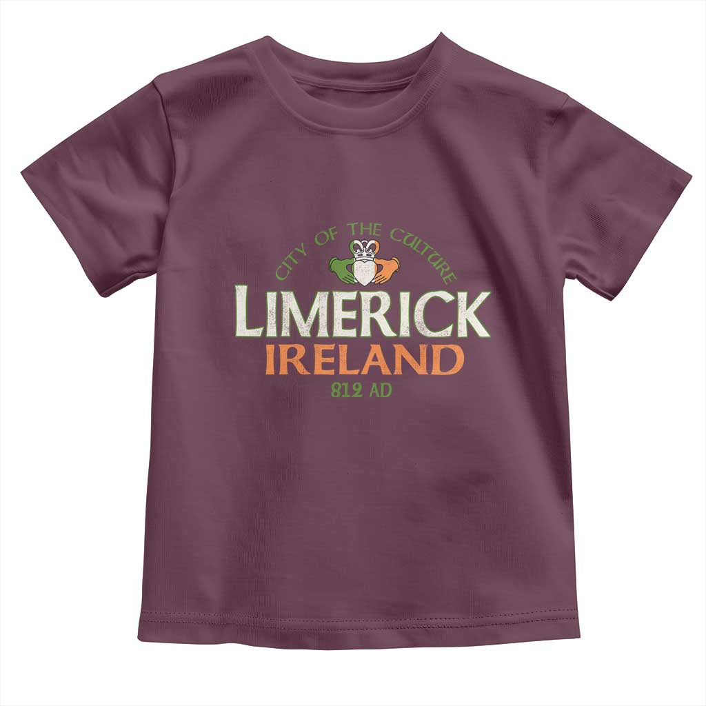 Limerick Ireland Toddler T Shirt City Of The Culture Est 812 AD
