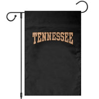 Tennessee Fan Garden Flag Orange Retro Checkered Varsity TN State