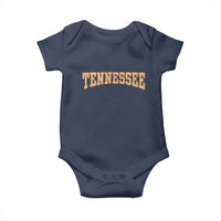 Tennessee Fan Baby Onesie Orange Retro Checkered Varsity TN State
