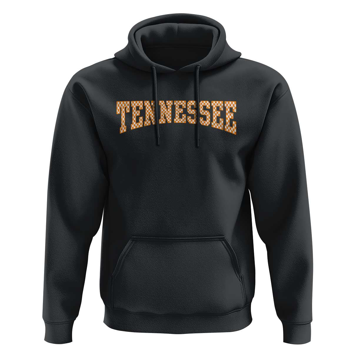 Tennessee Fan Hoodie Orange Retro Checkered Varsity TN State