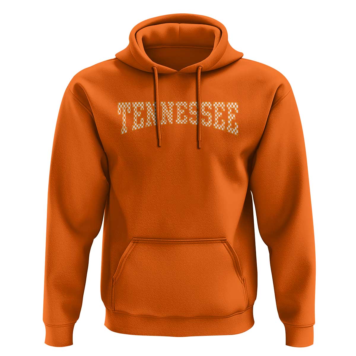 Tennessee Fan Hoodie Orange Retro Checkered Varsity TN State