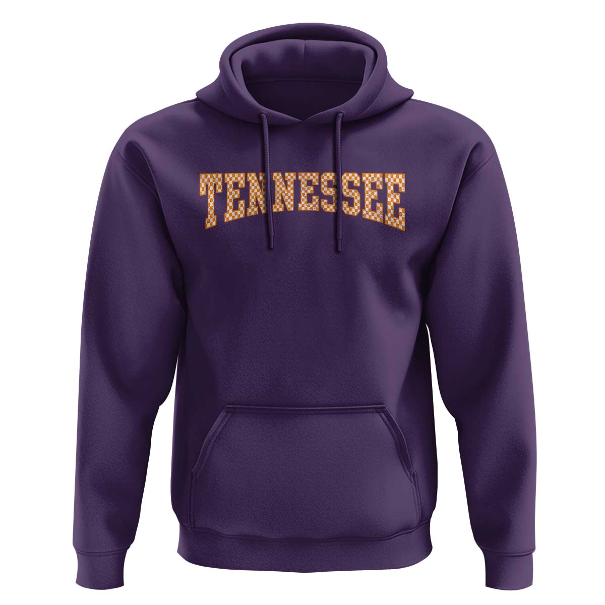 Tennessee Fan Hoodie Orange Retro Checkered Varsity TN State