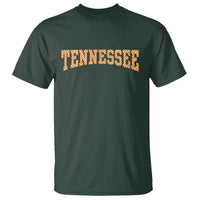 Tennessee Fan T Shirt Orange Retro Checkered Varsity TN State