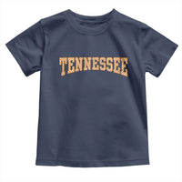 Tennessee Fan Toddler T Shirt Orange Retro Checkered Varsity TN State