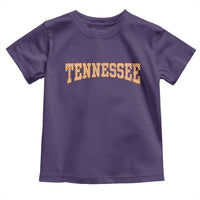 Tennessee Fan Toddler T Shirt Orange Retro Checkered Varsity TN State
