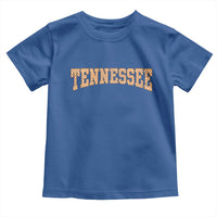 Tennessee Fan Toddler T Shirt Orange Retro Checkered Varsity TN State