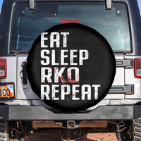 Eat Sleep RKO Repeat Spare Tire Cover Blood Stained
