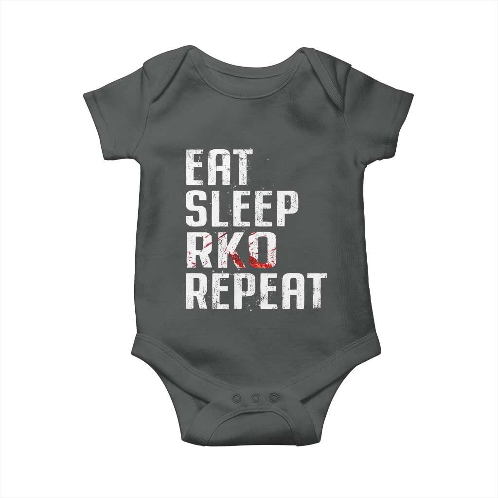 Eat Sleep RKO Repeat Baby Onesie Blood Stained