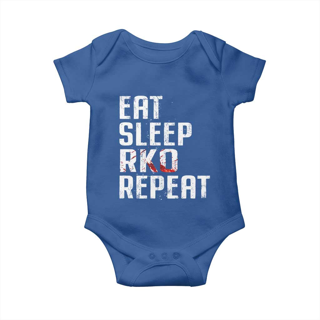 Eat Sleep RKO Repeat Baby Onesie Blood Stained