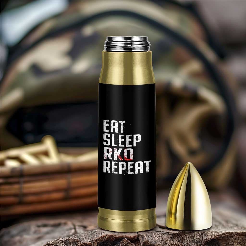 Eat Sleep RKO Repeat Bullet Tumbler Blood Stained