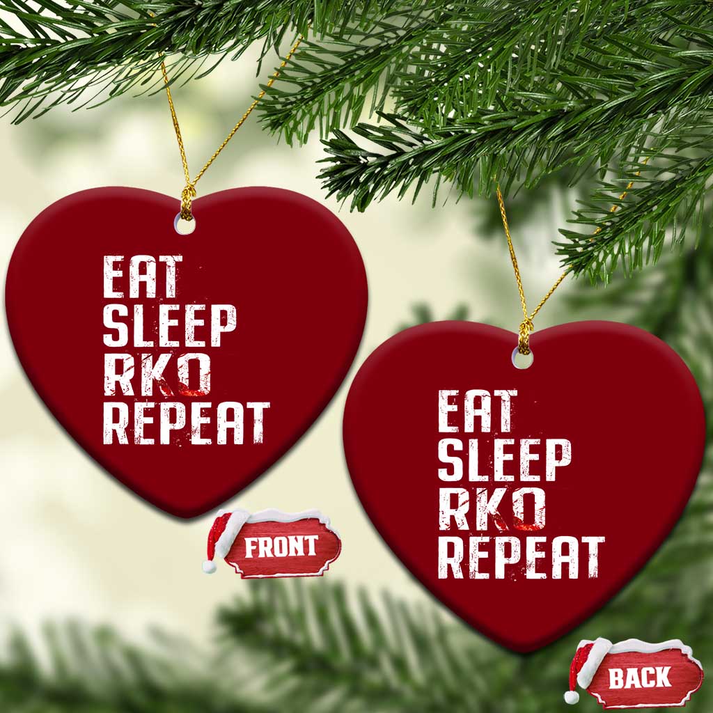 Eat Sleep RKO Repeat Ceramic Ornament Blood Stained