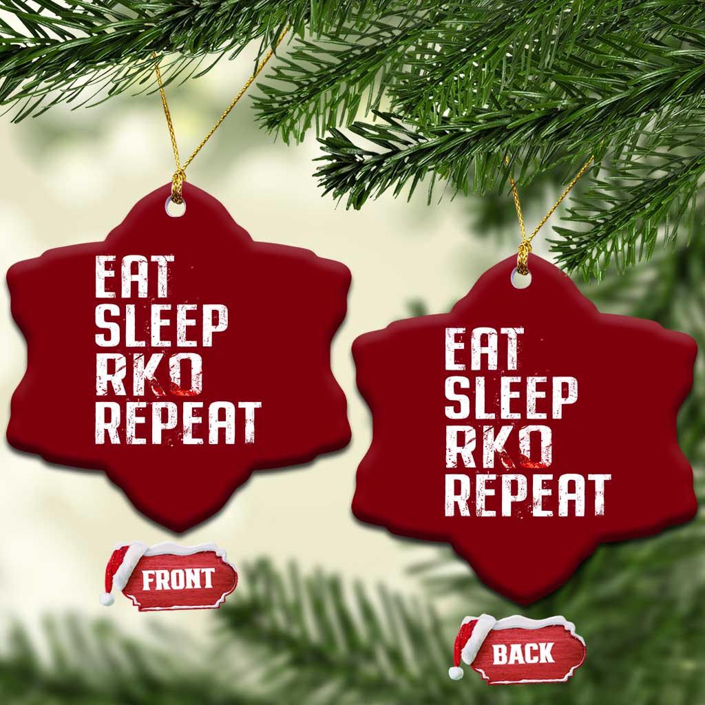 Eat Sleep RKO Repeat Ceramic Ornament Blood Stained