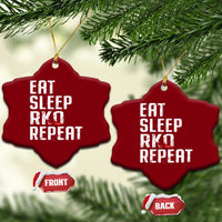 Eat Sleep RKO Repeat Ceramic Ornament Blood Stained