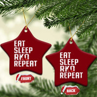 Eat Sleep RKO Repeat Ceramic Ornament Blood Stained