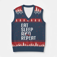 Eat Sleep RKO Repeat V-Neck Knit Sweater Vest Blood Stained