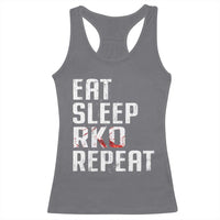 Eat Sleep RKO Repeat Racerback Tank Top Blood Stained
