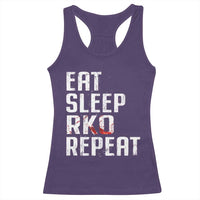 Eat Sleep RKO Repeat Racerback Tank Top Blood Stained