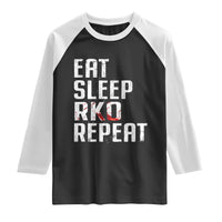 Eat Sleep RKO Repeat Raglan Shirt Blood Stained