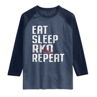Eat Sleep RKO Repeat Raglan Shirt Blood Stained