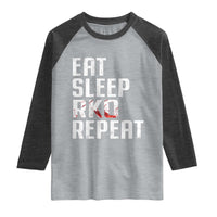 Eat Sleep RKO Repeat Raglan Shirt Blood Stained