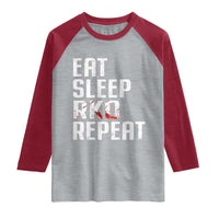 Eat Sleep RKO Repeat Raglan Shirt Blood Stained