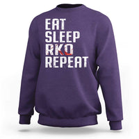 Eat Sleep RKO Repeat Sweatshirt Blood Stained