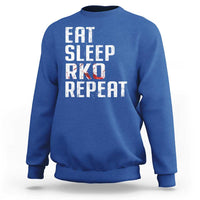 Eat Sleep RKO Repeat Sweatshirt Blood Stained