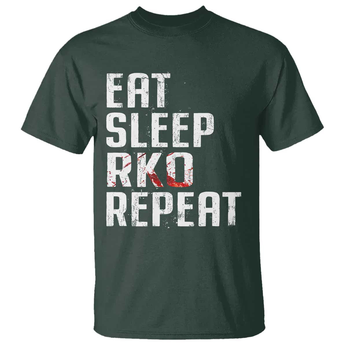 Eat Sleep RKO Repeat T Shirt Blood Stained