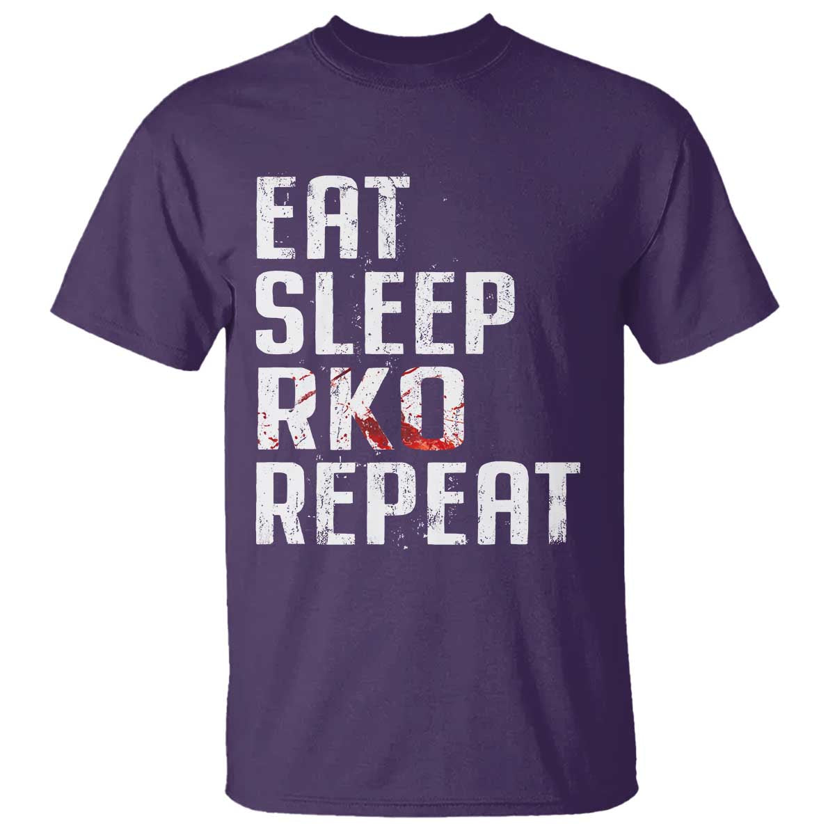 Eat Sleep RKO Repeat T Shirt Blood Stained