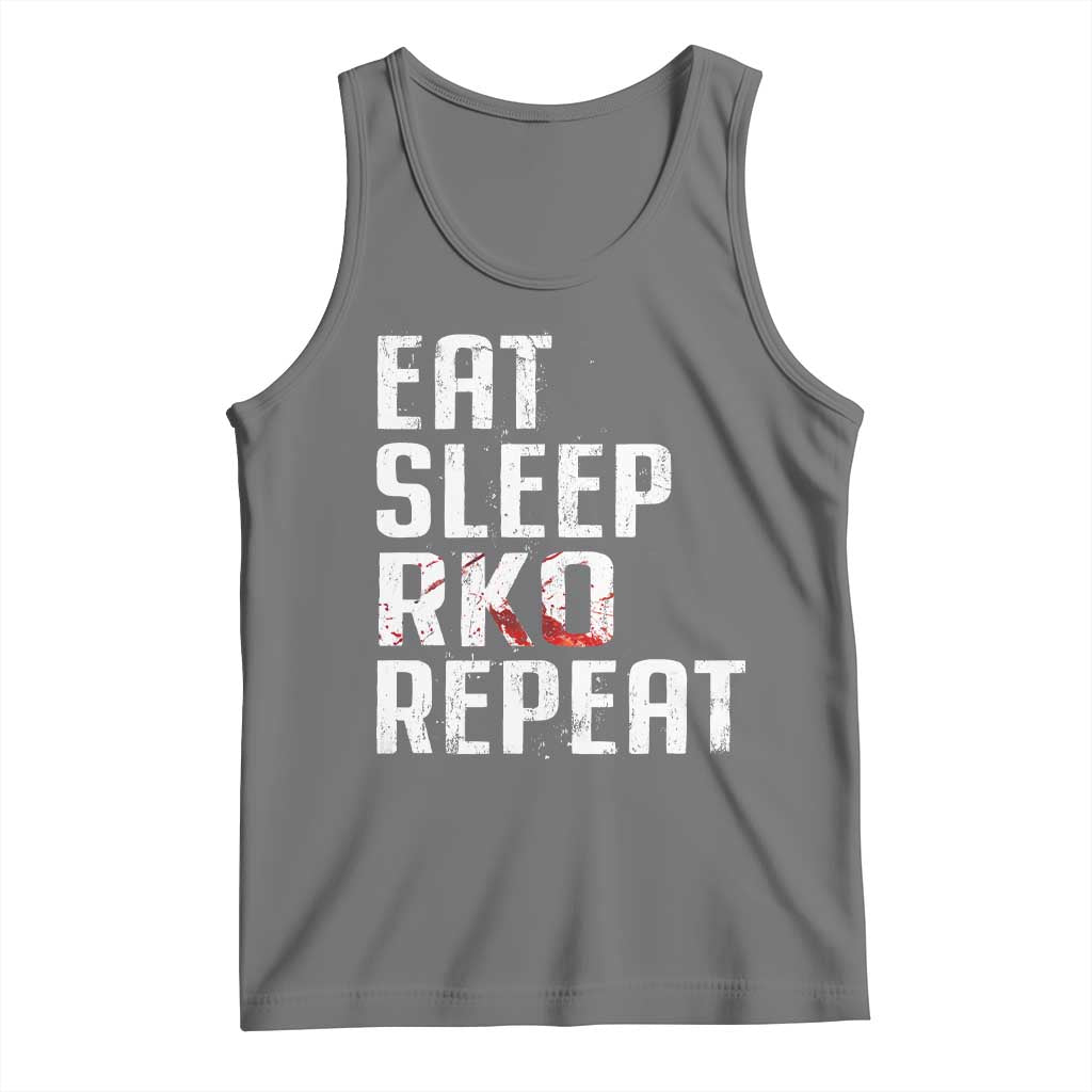 Eat Sleep RKO Repeat Tank Top Blood Stained