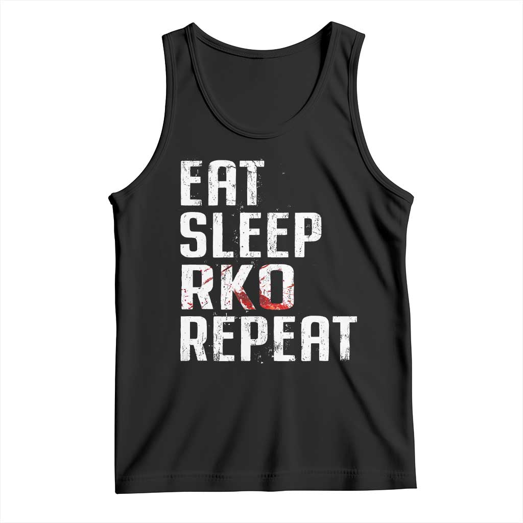 Eat Sleep RKO Repeat Tank Top Blood Stained