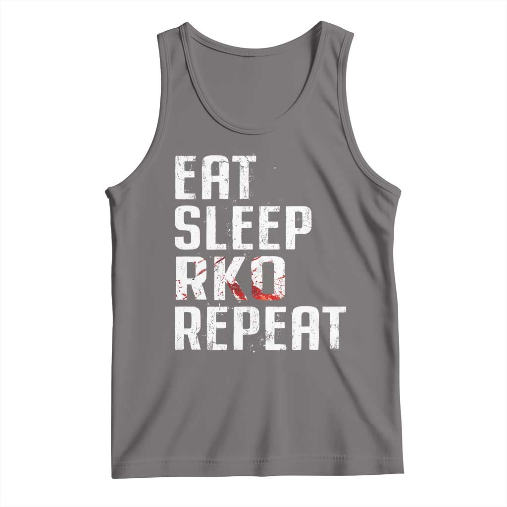 Eat Sleep RKO Repeat Tank Top Blood Stained