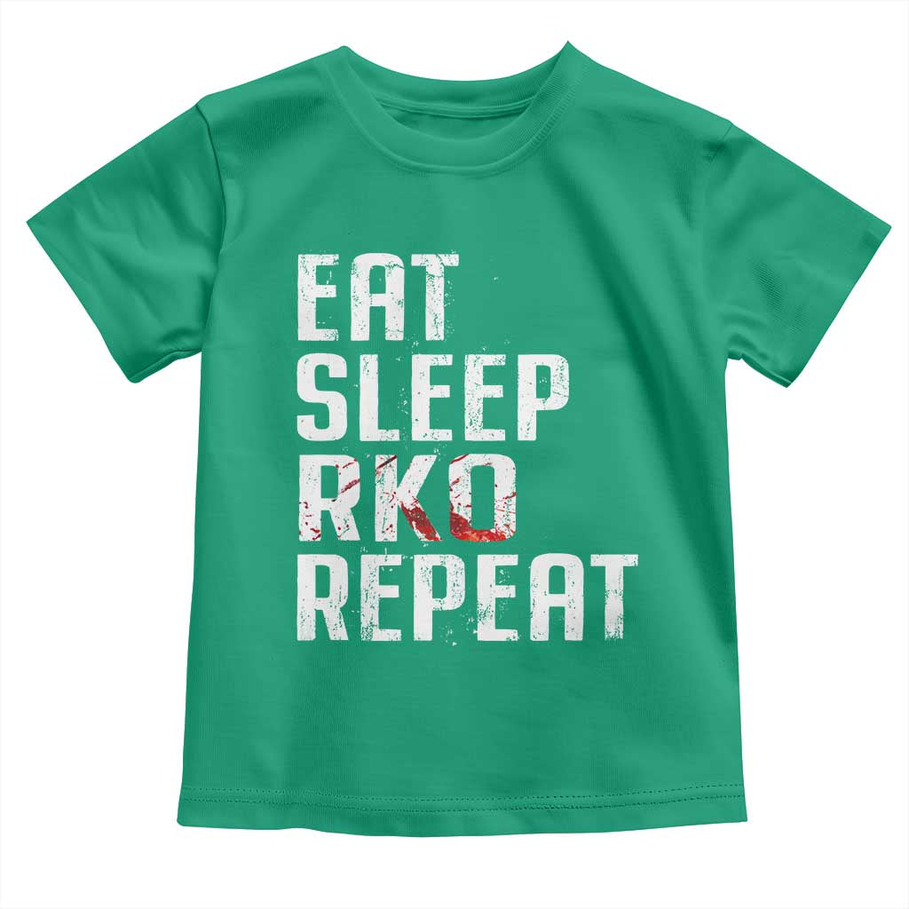 Eat Sleep RKO Repeat Toddler T Shirt Blood Stained
