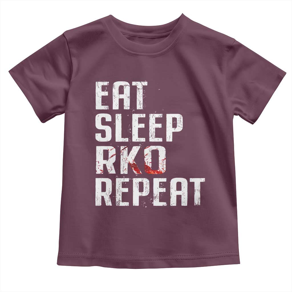 Eat Sleep RKO Repeat Toddler T Shirt Blood Stained