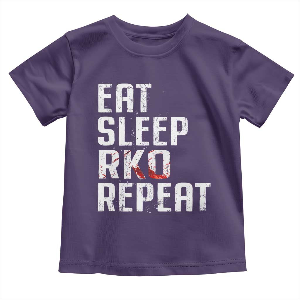 Eat Sleep RKO Repeat Toddler T Shirt Blood Stained