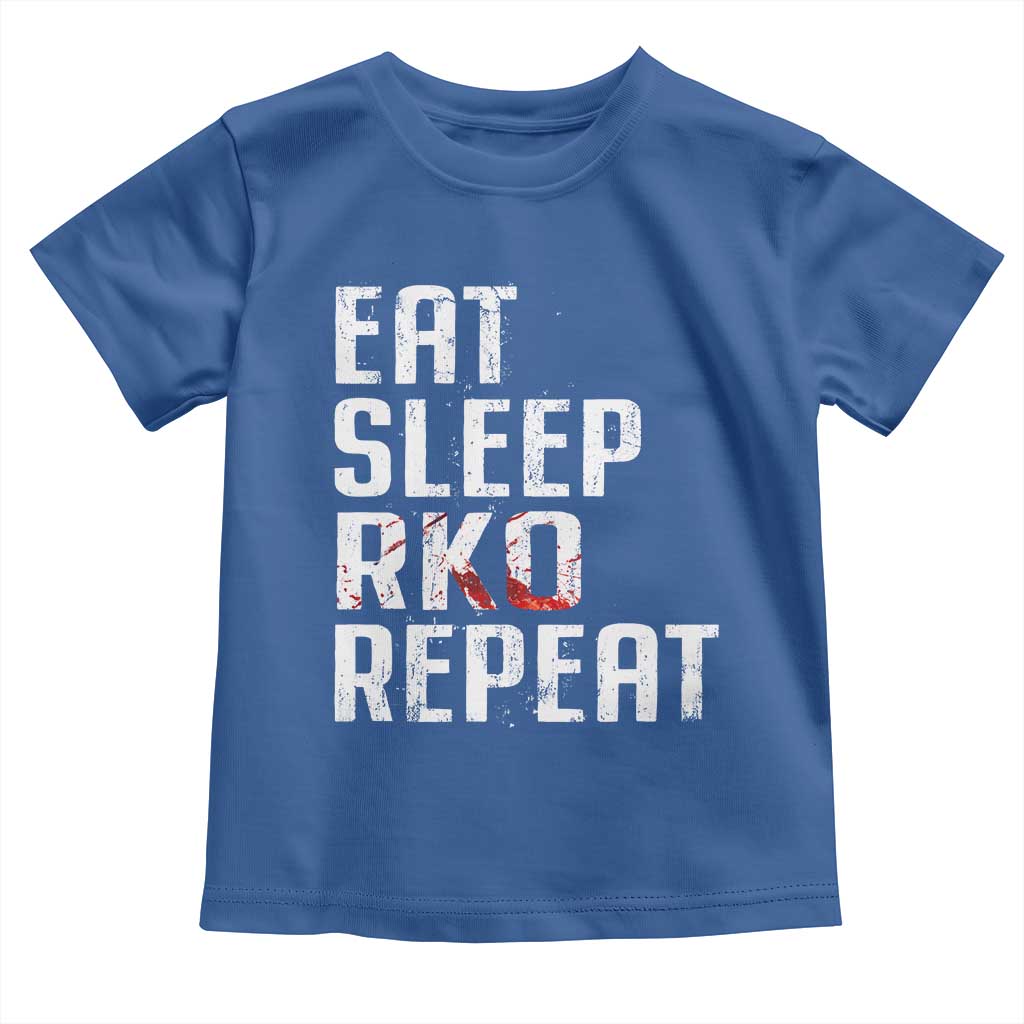 Eat Sleep RKO Repeat Toddler T Shirt Blood Stained
