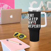 Eat Sleep RKO Repeat Tumbler With Handle Blood Stained