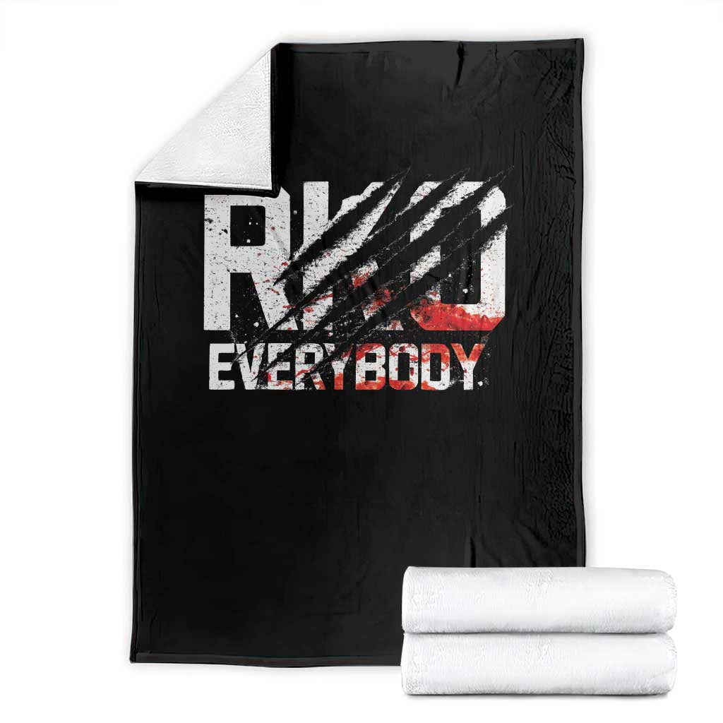 RKO Everybody Throw Blanket Grunge Blood Stained Scratch Mark