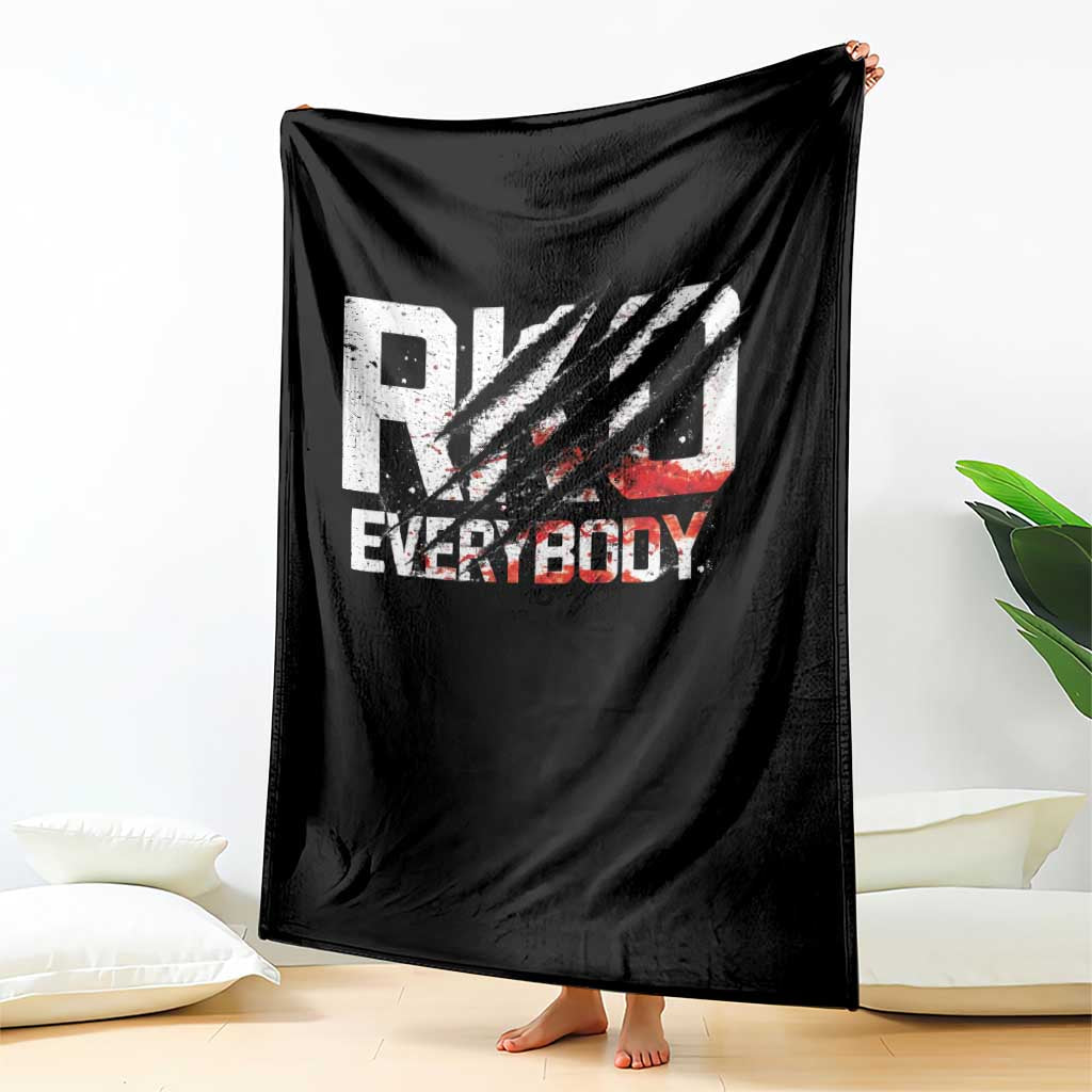 RKO Everybody Throw Blanket Grunge Blood Stained Scratch Mark