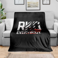 RKO Everybody Throw Blanket Grunge Blood Stained Scratch Mark