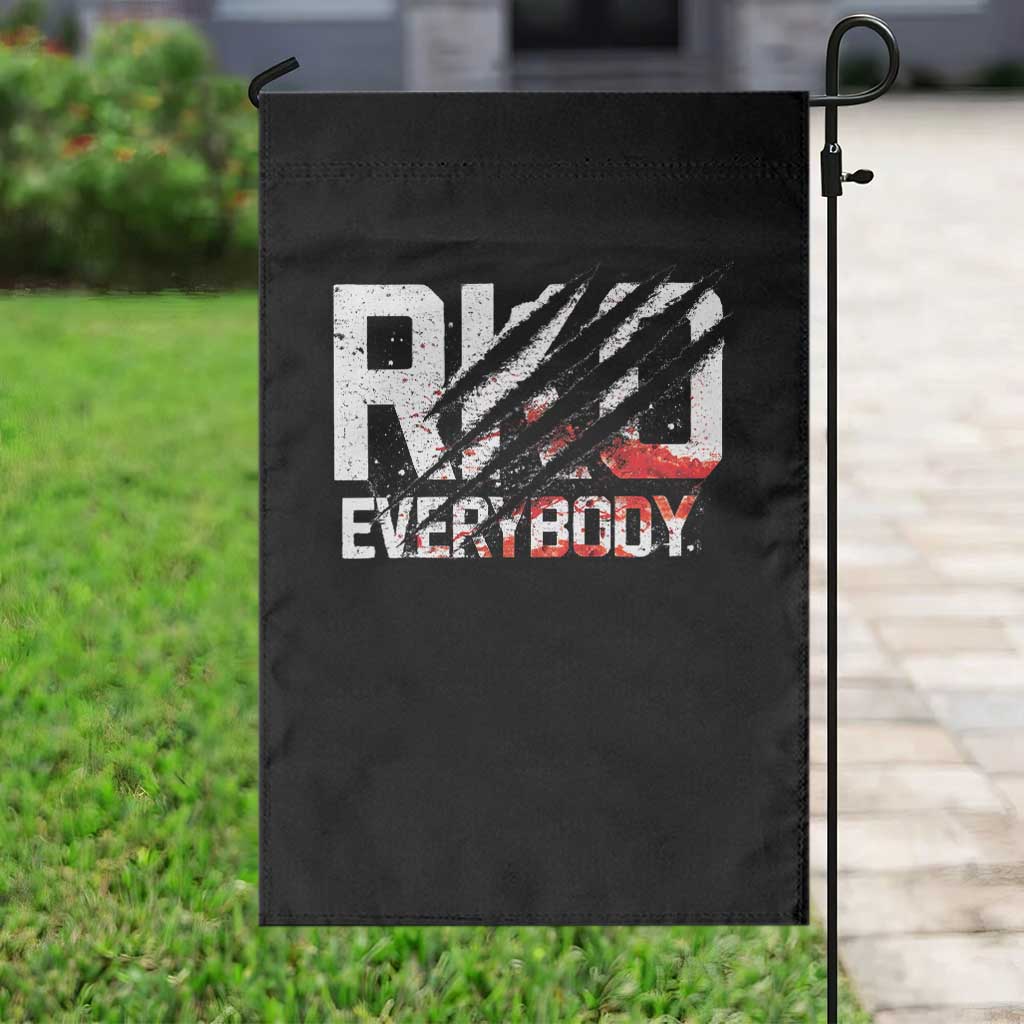 RKO Everybody Garden Flag Grunge Blood Stained Scratch Mark