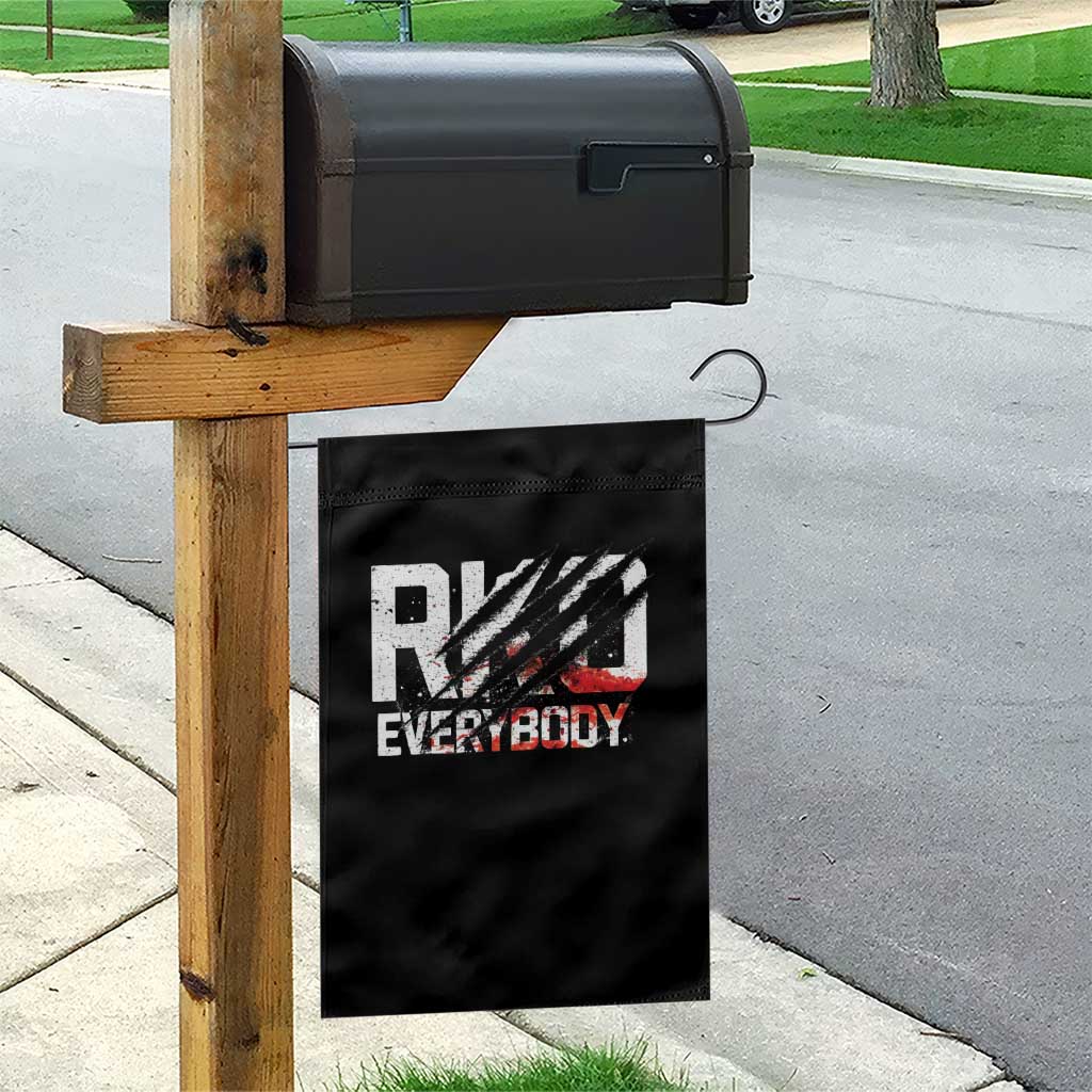 RKO Everybody Garden Flag Grunge Blood Stained Scratch Mark