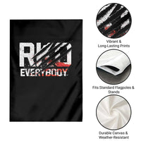 RKO Everybody Garden Flag Grunge Blood Stained Scratch Mark