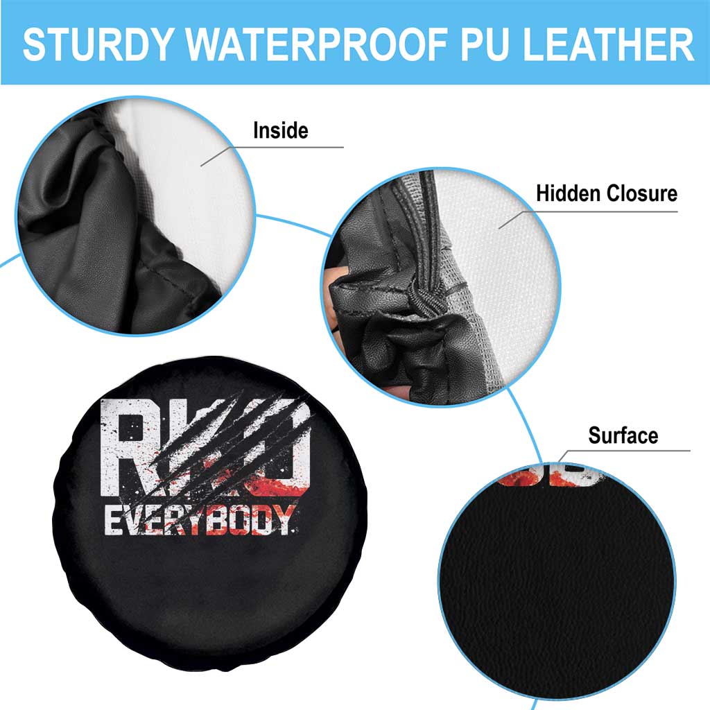 RKO Everybody Spare Tire Cover Grunge Blood Stained Scratch Mark