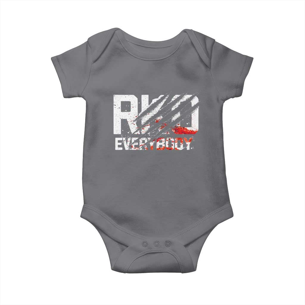 RKO Everybody Baby Onesie Grunge Blood Stained Scratch Mark