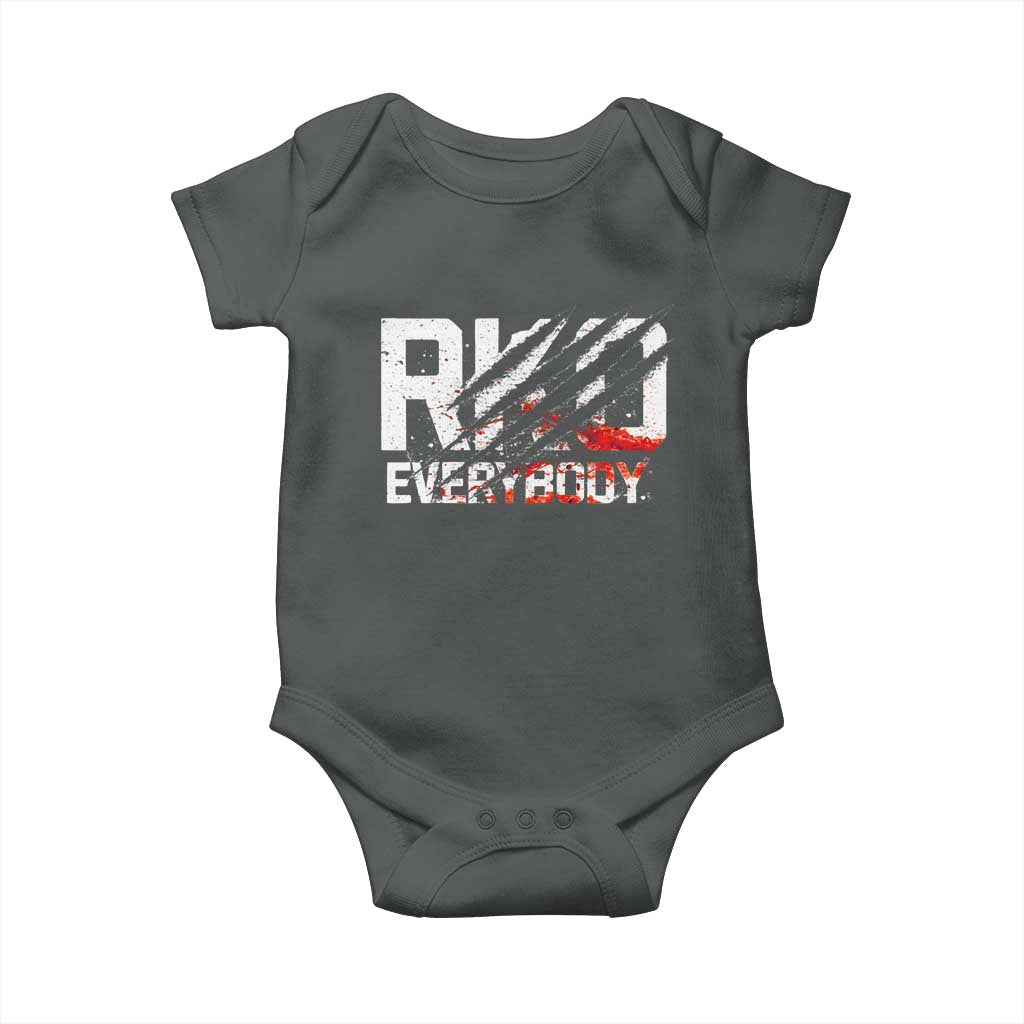 RKO Everybody Baby Onesie Grunge Blood Stained Scratch Mark