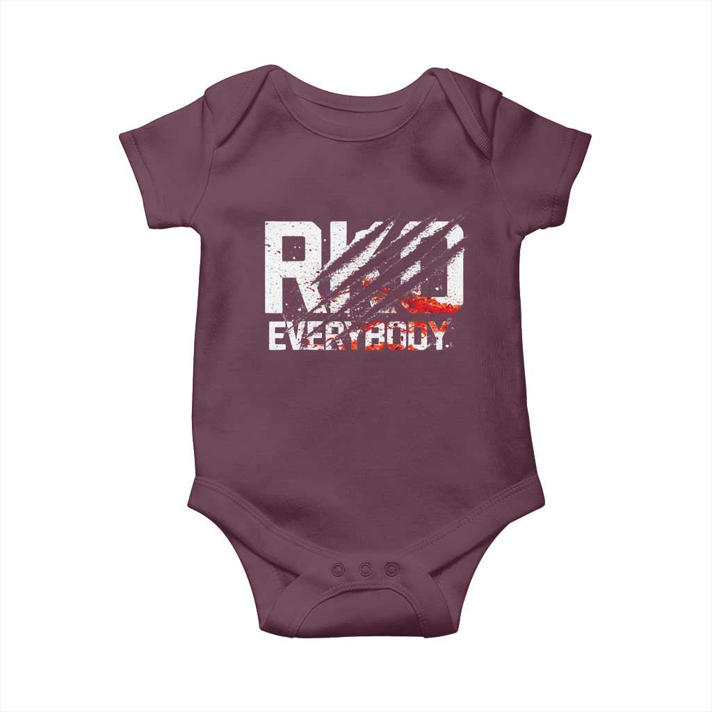 RKO Everybody Baby Onesie Grunge Blood Stained Scratch Mark