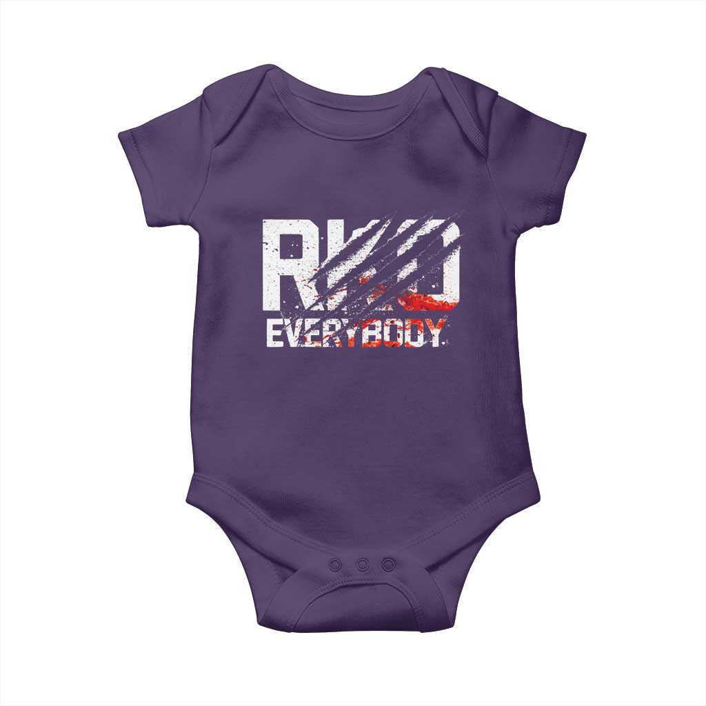 RKO Everybody Baby Onesie Grunge Blood Stained Scratch Mark