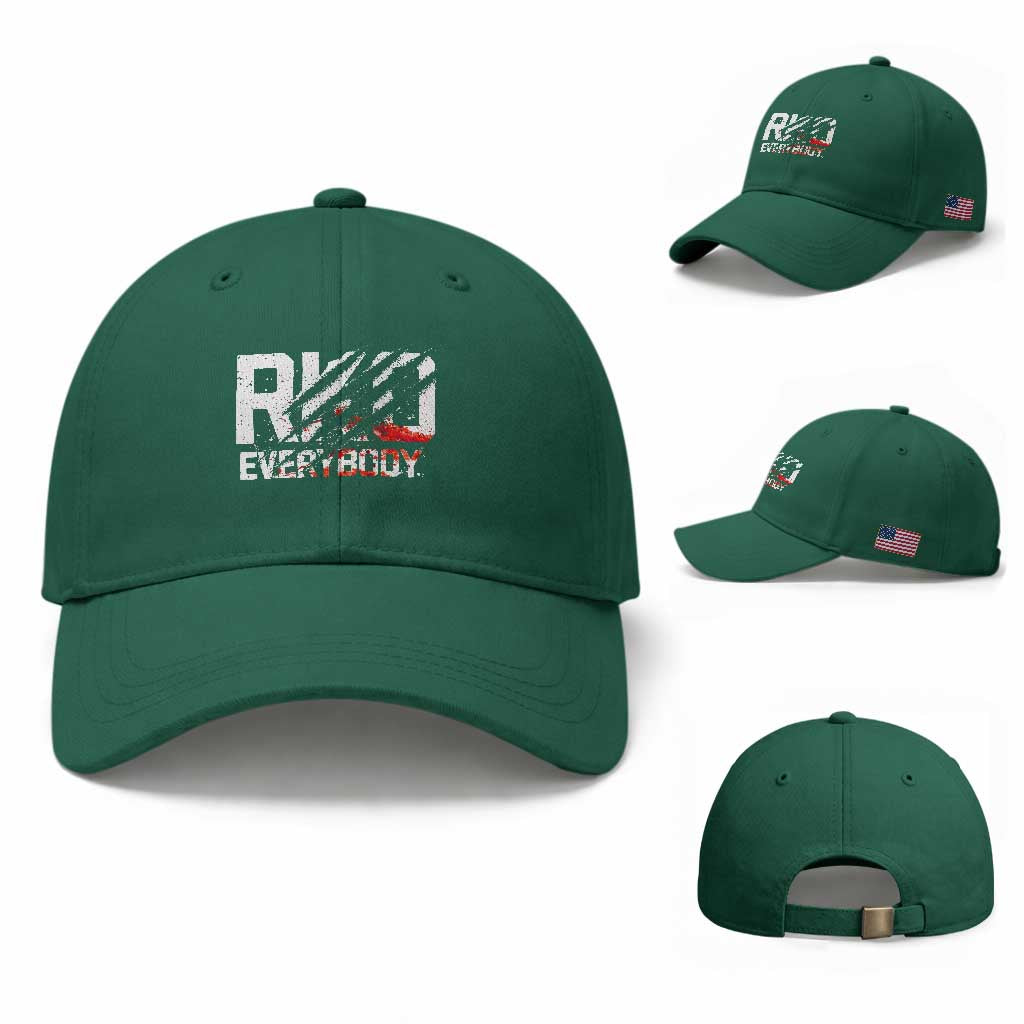 RKO Everybody Baseball Cap Grunge Blood Stained Scratch Mark
