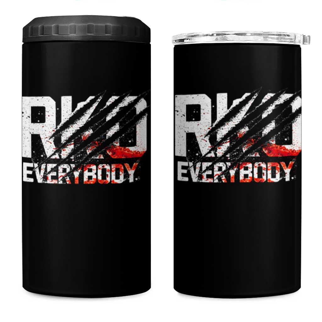 RKO Everybody 4 in 1 Can Cooler Tumbler Grunge Blood Stained Scratch Mark